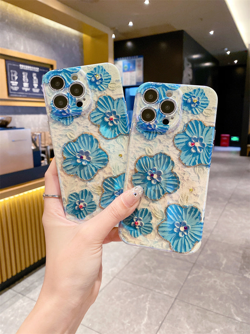 iPhone 14 Series - 3D Floral Design Case