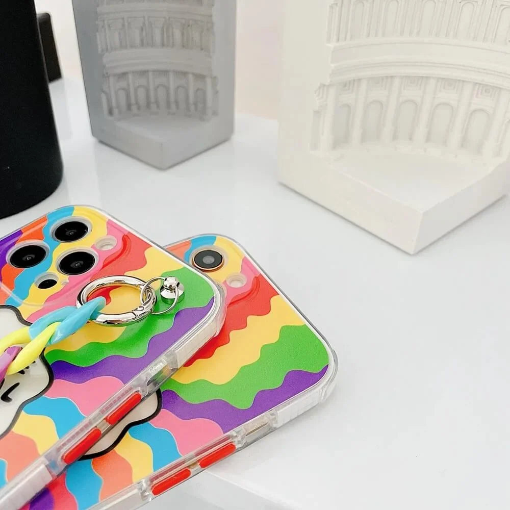 iPhone 13 Series - Rainbow Case with Chain Bracelet
