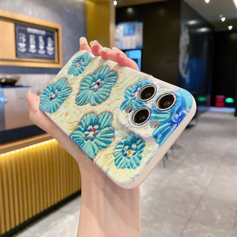 iPhone 14 Series - 3D Floral Design Case