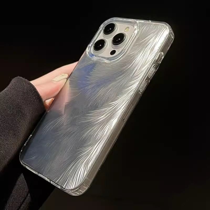 iPhone 15 Series - Laser Feather Pattern Case