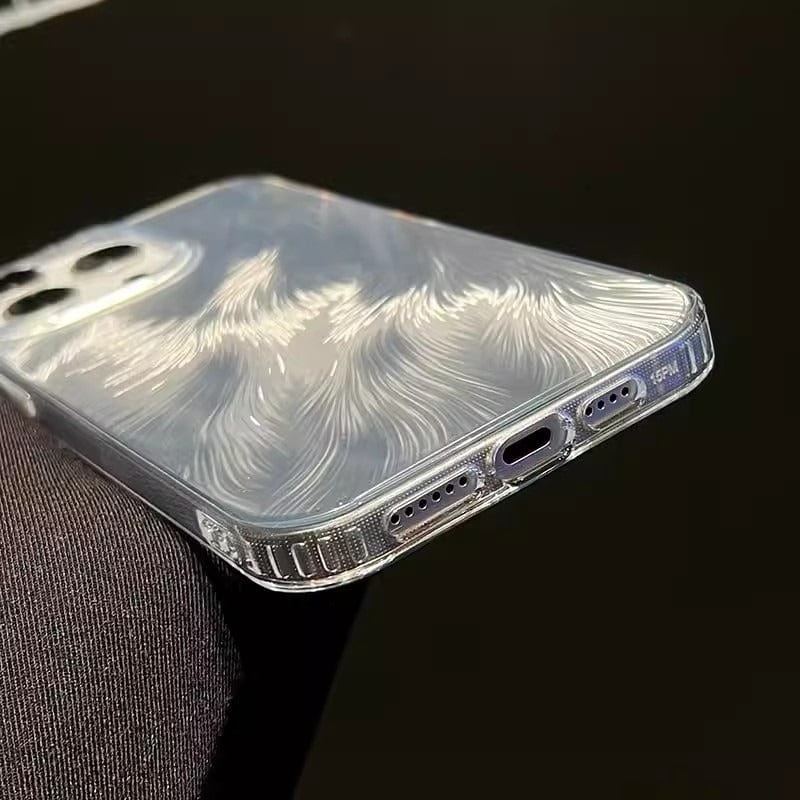 iPhone 15 Series - Laser Feather Pattern Case